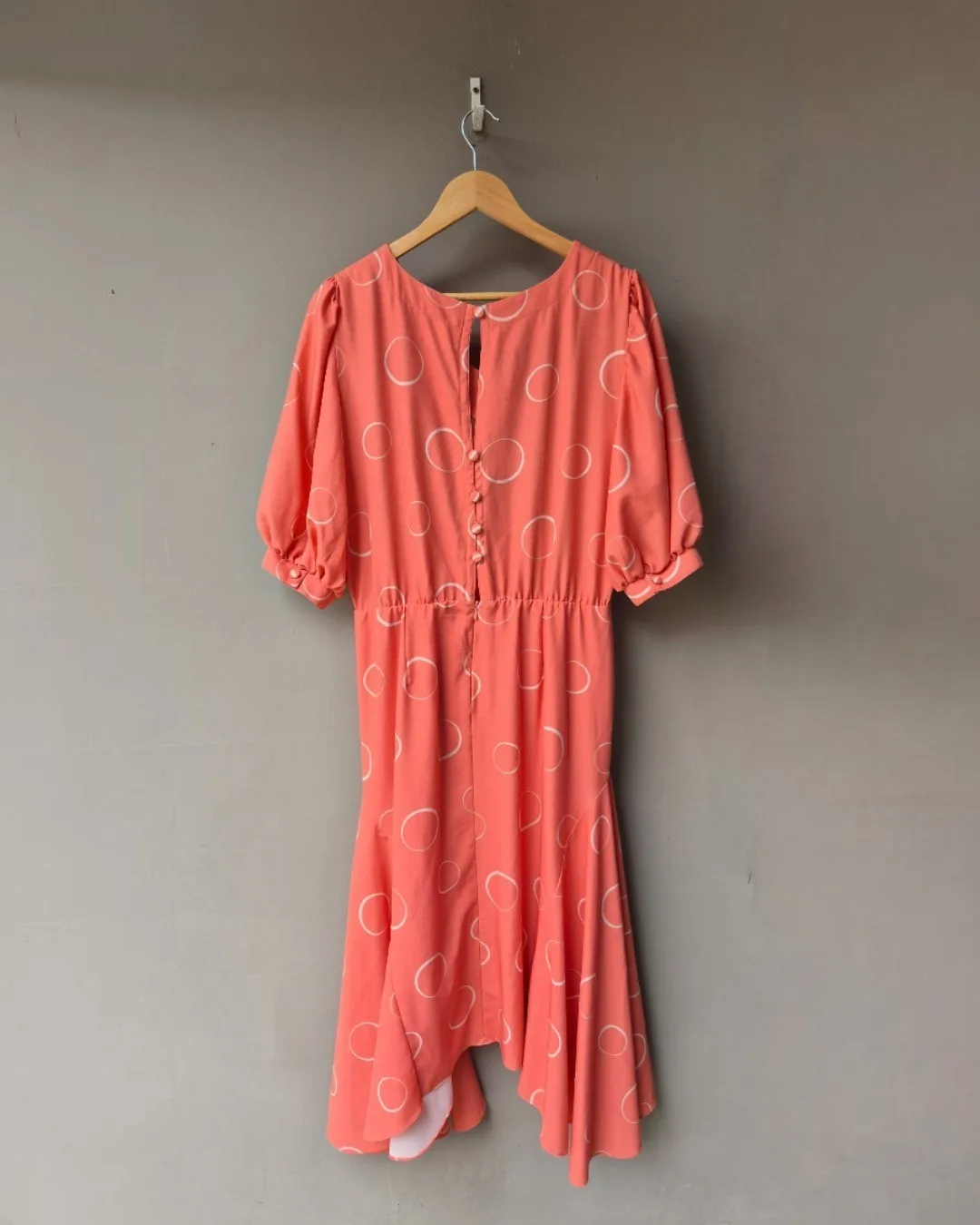 Vestido Midi Salmão