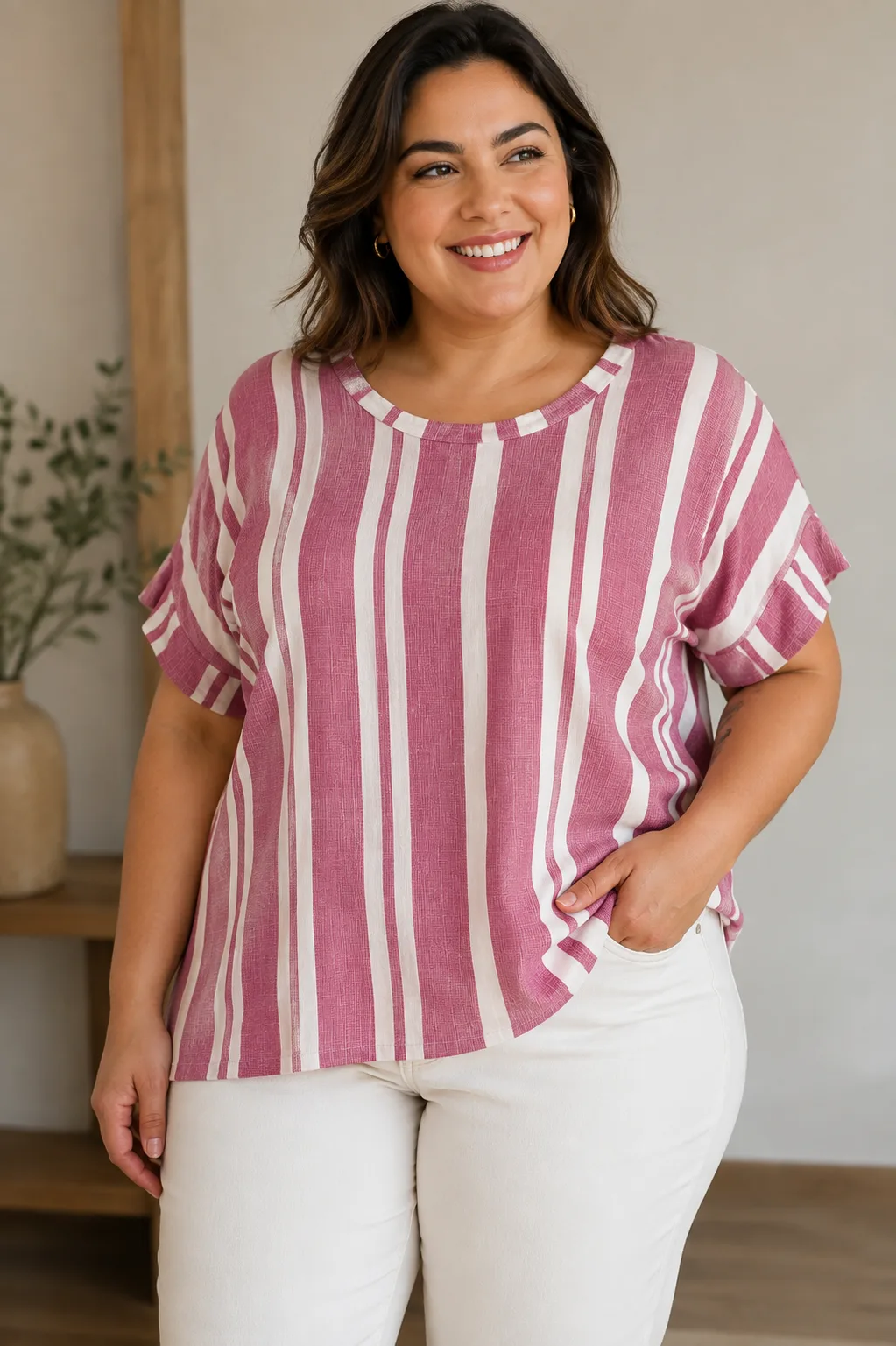 Blusinha Rosé Plus Size