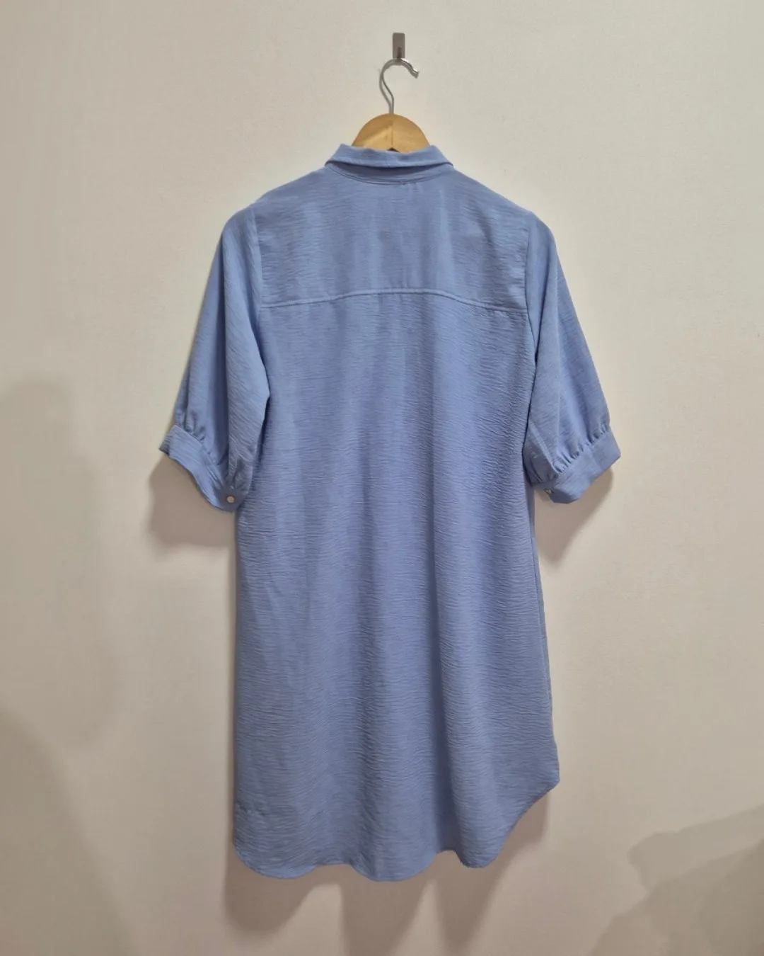 Chemise Azul Claro Manga 3/4