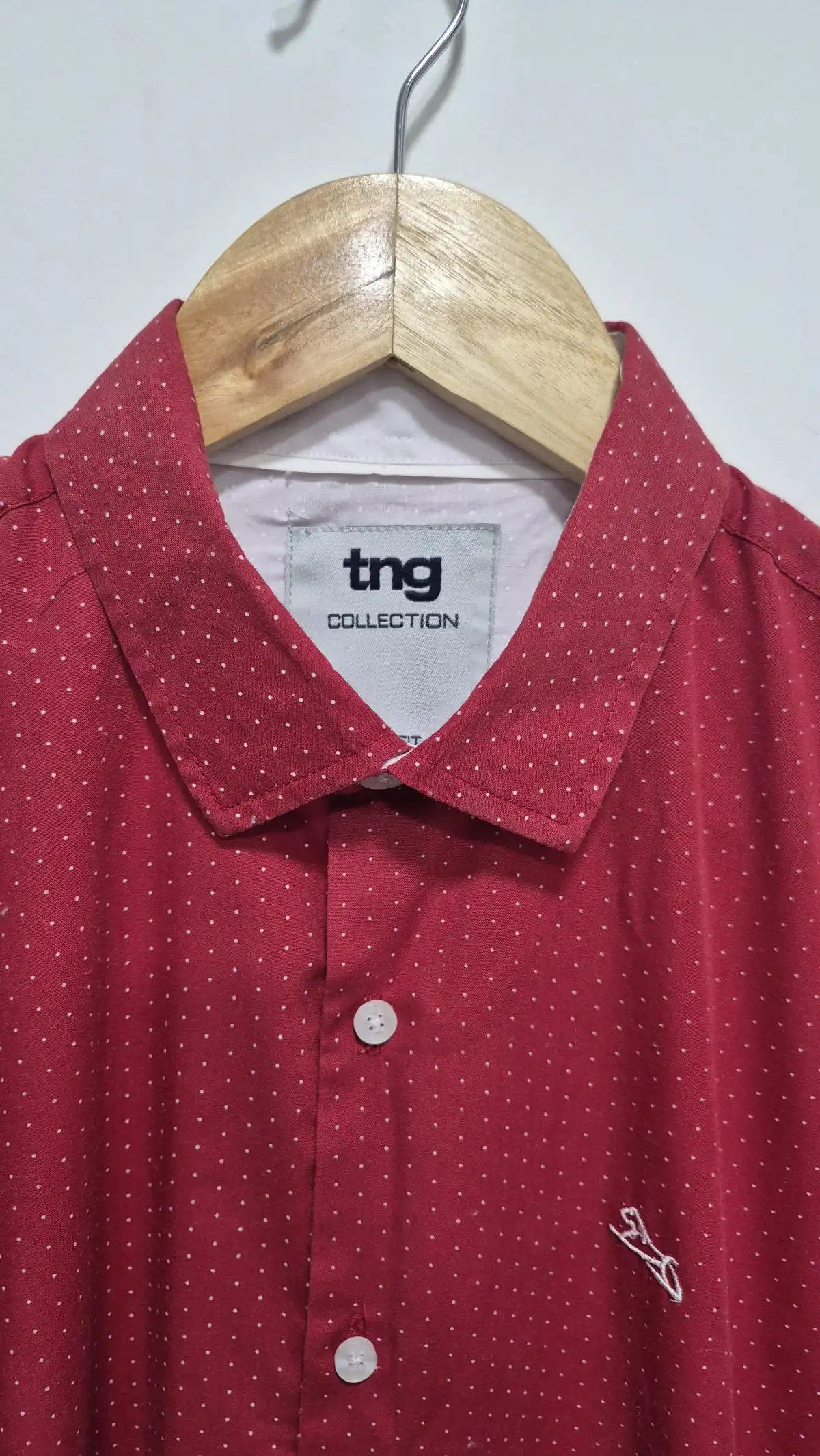 Camisa Masculina Manga Longa Vermelha