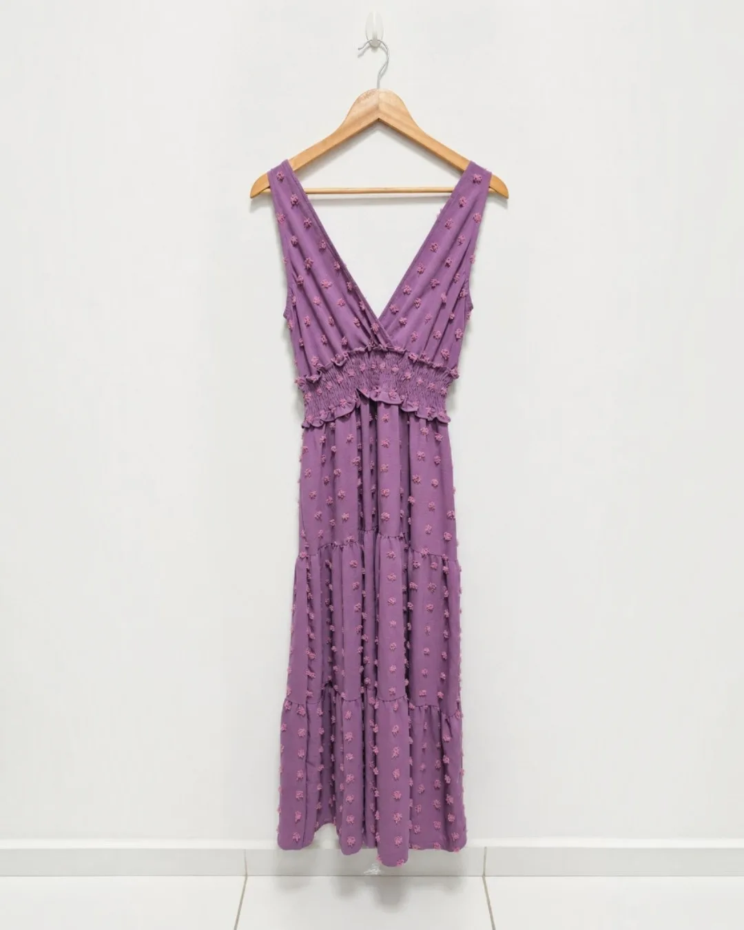 Vestido Longo Texturizado