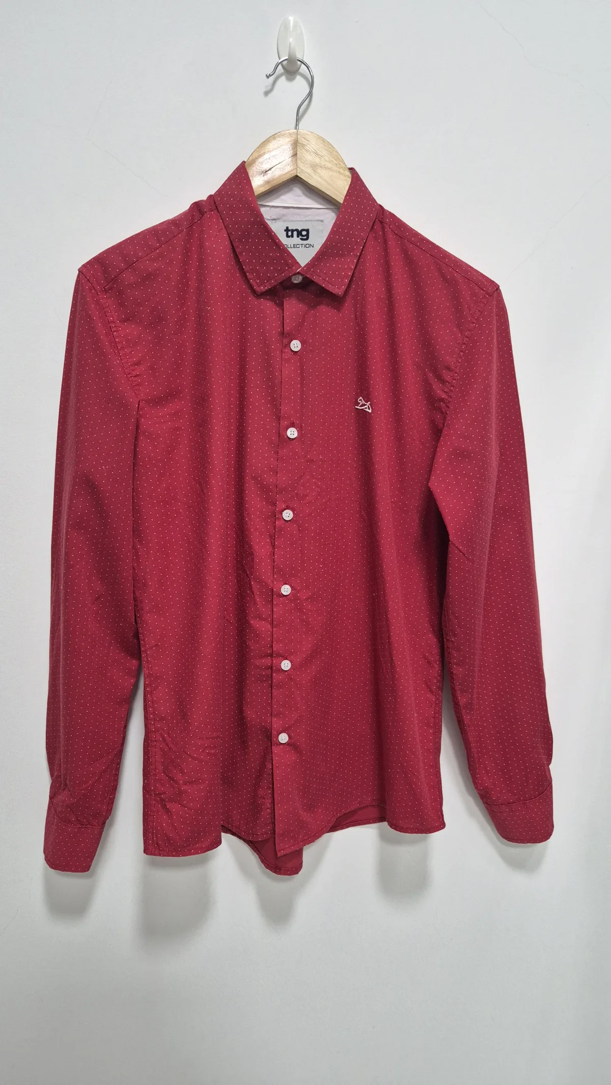Camisa Masculina Manga Longa Vermelha